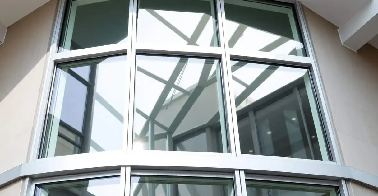 Modern aluminum glass window design for home